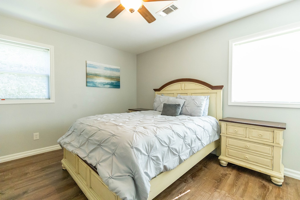 Guest Bedroom #1 with private bathroom and Smart TV