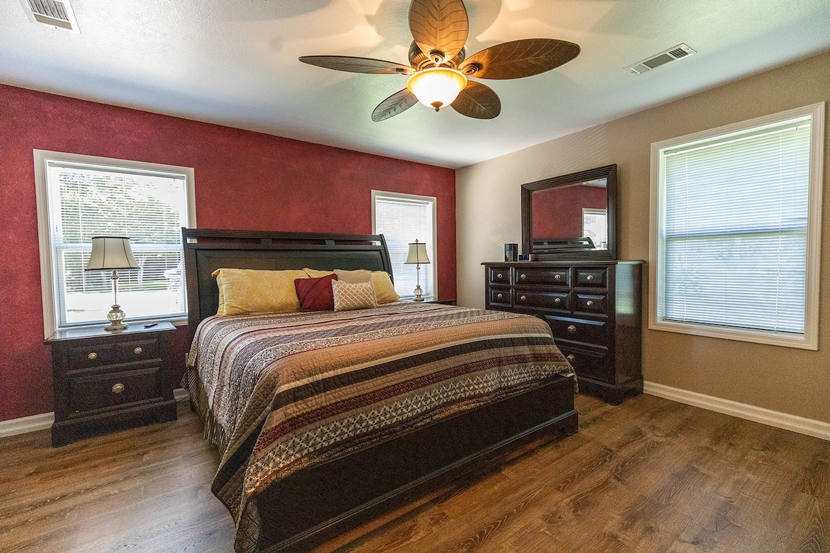 Master Bedroom with Smart TV