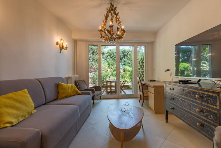 Spacieux 2 Pièces, Jardin Vue Mer, Elégant, Wifi - Villefranche-sur-Mer