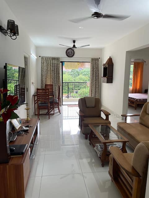 LOVELY 2 BHK FURNISHED FLAT A HOME AMIDST NATURE