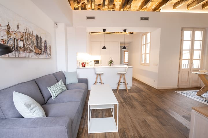 Ático único en el corazón de Barcelona