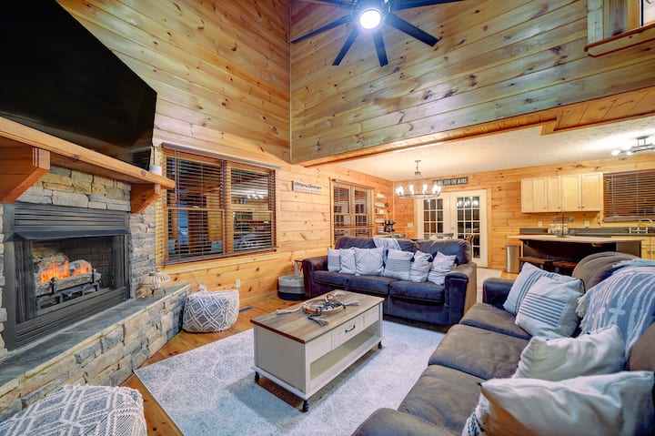 A glimpse at the main living space on the main level.