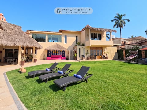 Villa with Full staff, 7 rooms, pool and gym