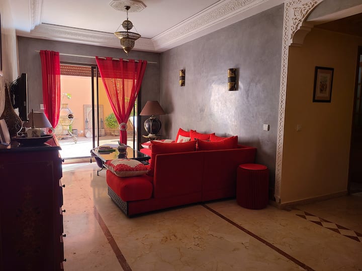 Appartement Gueliz Avec Terrasse Et Piscine - Marrakesch