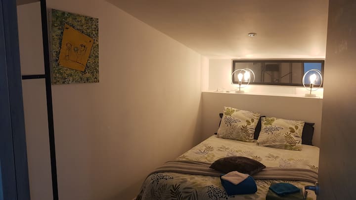 Chambre 9 "la santoline". Etage, lit 140x200, velux.