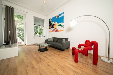 Popular Airbnb listing: WHITE 60 SQM Apartment | Central | Balcony | Fair in Bilk
