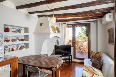 Deluxe apartment with terrace 7 km from Alquezar