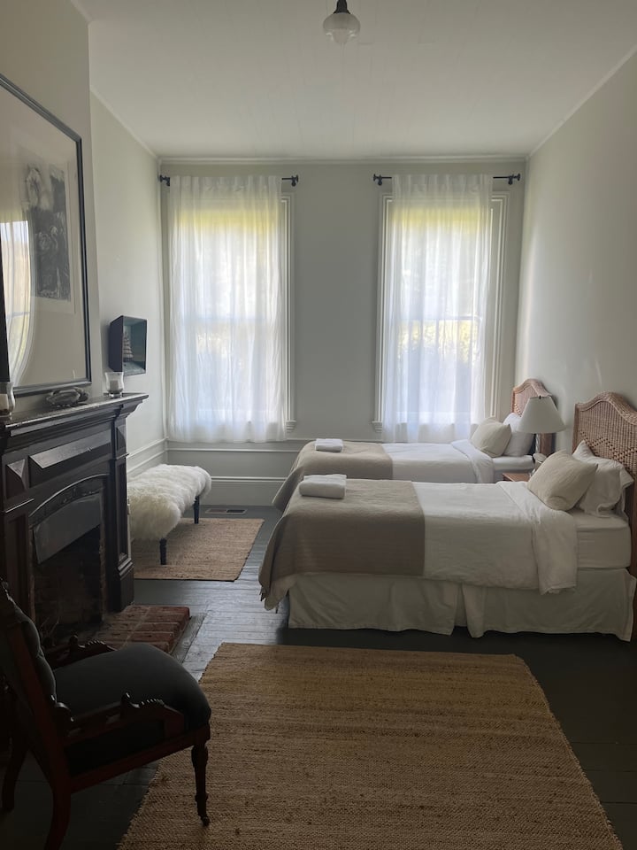 Beneden slaapkamer aan de noordkant