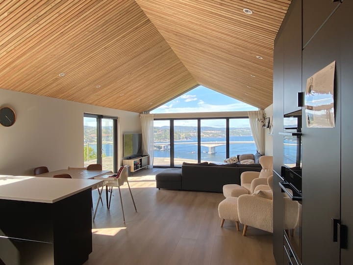 Beautiful panoramic sea view central Kristiansand Houses for Rent in