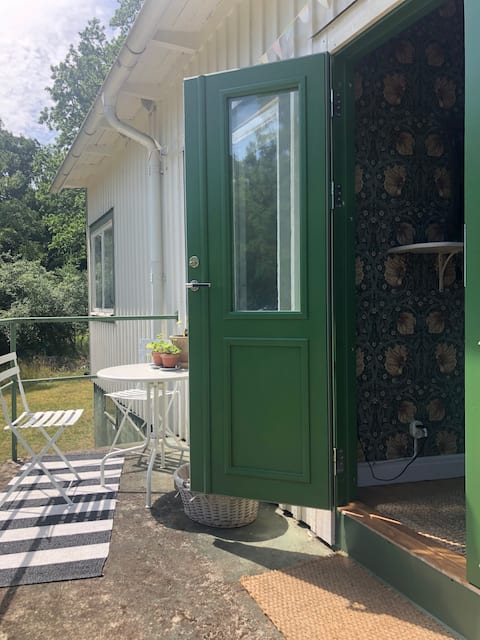 Charming pilot house on an island in Karlskrona archipelago