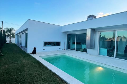 Bright villa with pool and garden