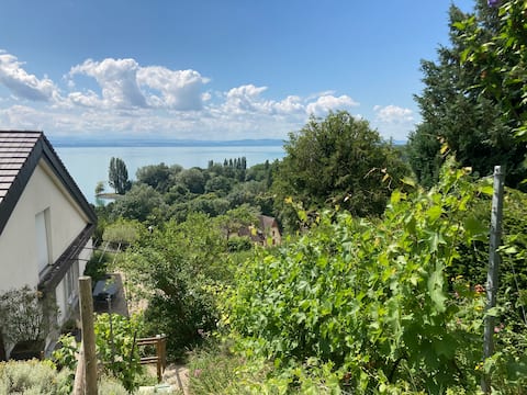 L'Annexe des Clos, private garden, magnificent view