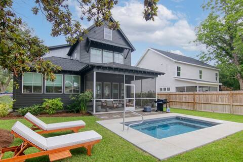 Music Manor / 3-King Beds w/ Pool,mins to Beach&DT