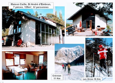 Large villa in FrenchAlps,7 rooms,12p:lake,ski,sun