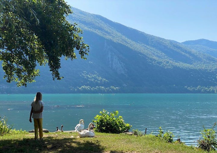 Joli mobil-home au bord du lac d'Aiguebelette - Locations saisonnières à  louer à Novalaise, Auvergne-Rhône-Alpes, France - Airbnb