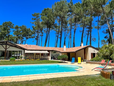 The 3 pine tree villa between forest and ocean