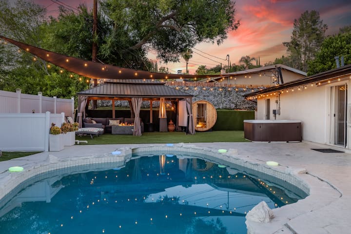 Spacious Luxury, Pool, HotTub, Sauna by CaliBnB gallery image 2