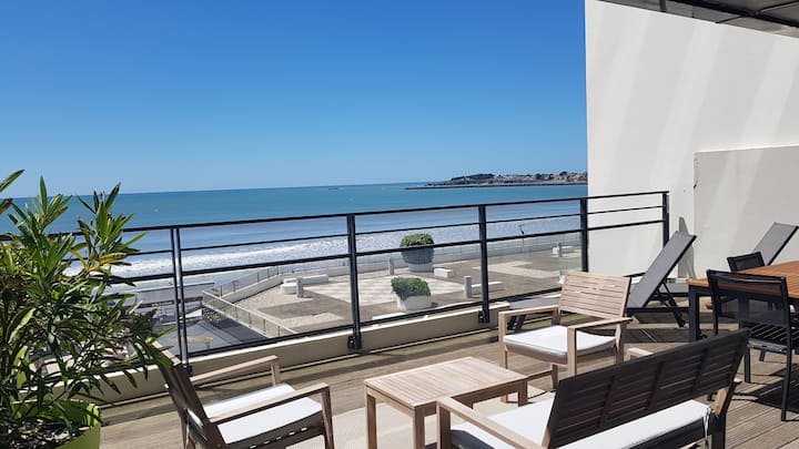Vue Mer Panoramique & Terrasse 30 M²–plage à 20 M - Saint-Hilaire-de-Riez