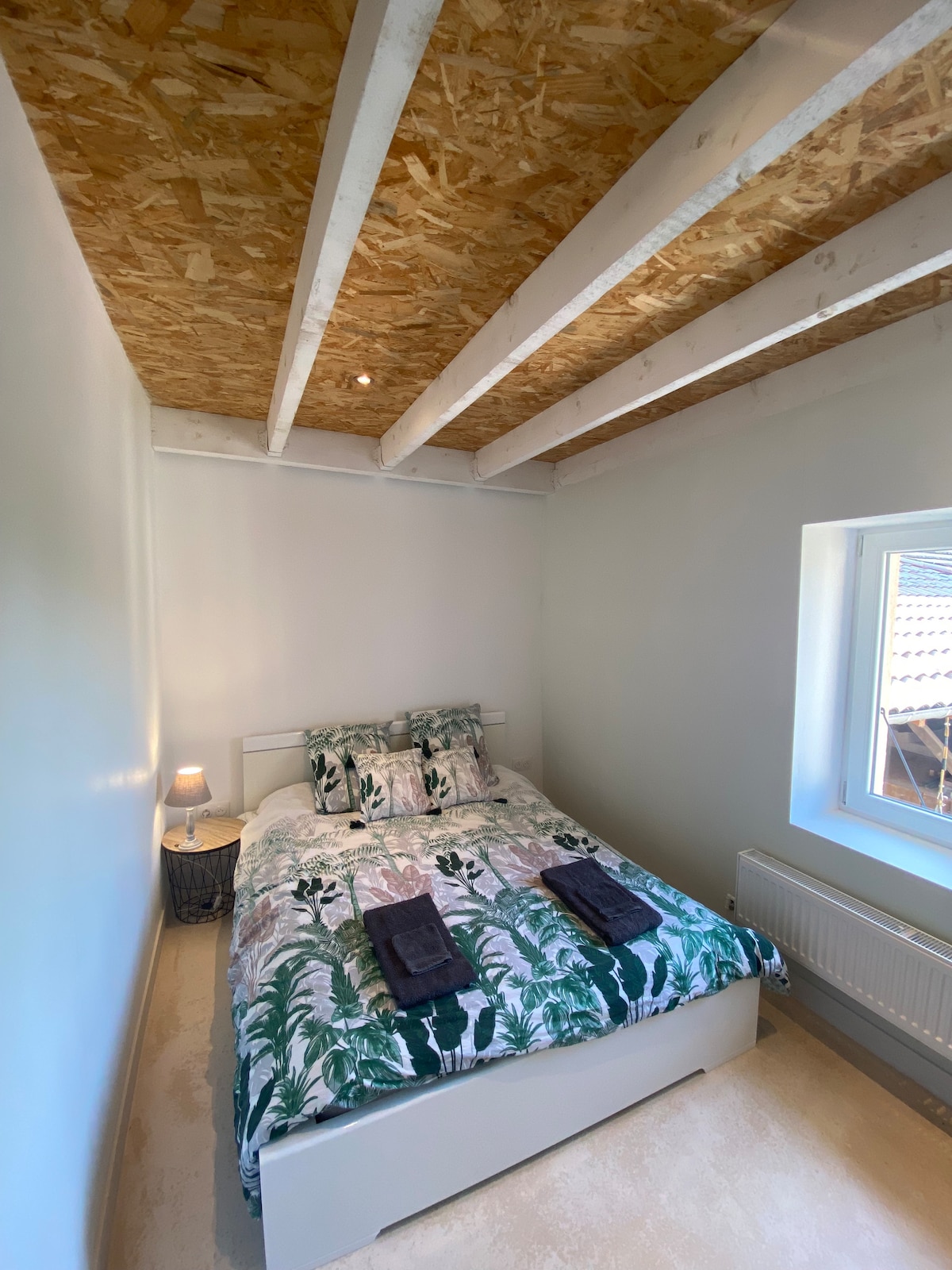 Tercera habitación con cama doble y TV