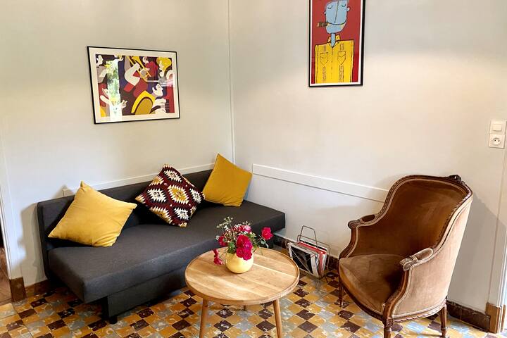 غرفة نوم 1 : 1 سرير أريكة، 1 سرير مزدوج، حمام خاص.