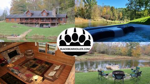 Winter Wonderland! Log home, private hot tub