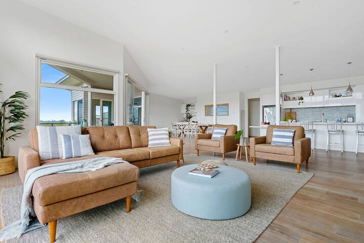 Grand Coastal Home with Tennis Court gallery image 3