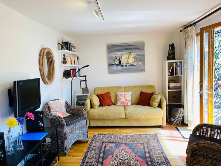 リビングエリアに追加のソファベッド（ 140 x 200 cm ）