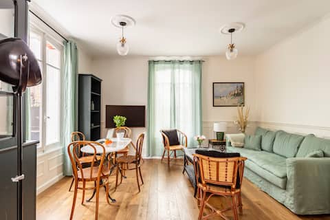 3 bedroom house & garden, luxury, quiet, shops/RER