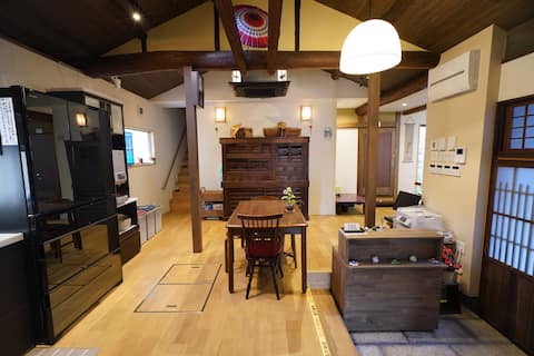 100 years old, Kyomachiya, 106 rooms Uji Tea Inn, Japanese-style room, shared toilet, shower