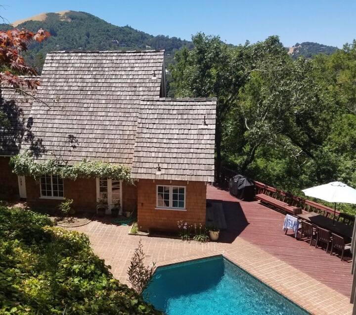 Ross, Marin County, Pool, Hot tub, Views, Walkable Houses for Rent in