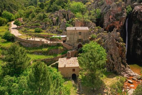 Restored mill in the heart of the Calanche de PIANA