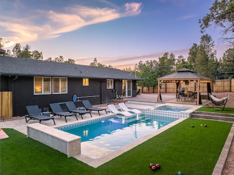 Heated Pool | Yoga Room | Hot Tub | Bocce Lawn