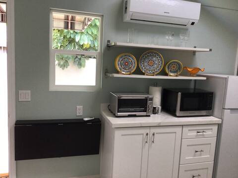 Tiny furnished studio near beach.