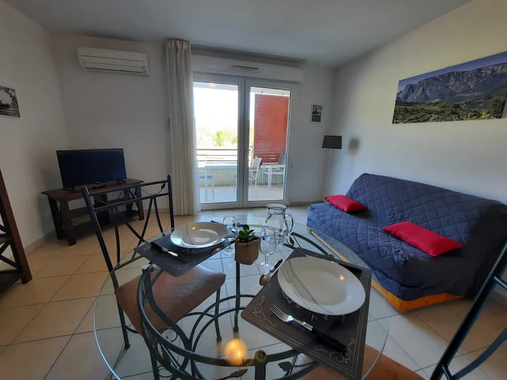 Appartement T2 Climatisé 3* Avec Terrasse - Lamalou-les-Bains