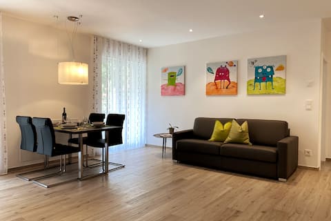 Popular Airbnb listing: New, central, sunny, garage included in Merano