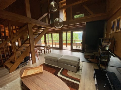 Chalet with lake view