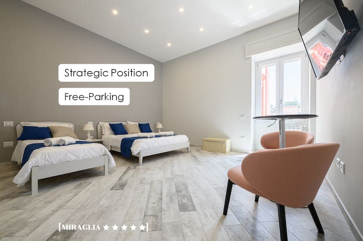 [LUNGOMARE 6min] Suite Deluxe “Miraglia” + Parking