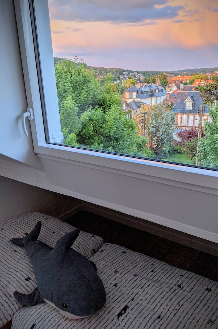 2 lits simples (80x200cm).