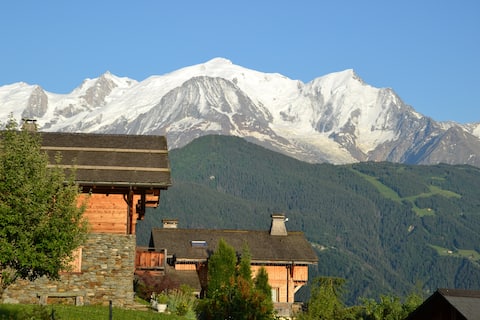 Popular Airbnb listing: Beautiful apartment in chalet, Mont Blanc view. in Passy