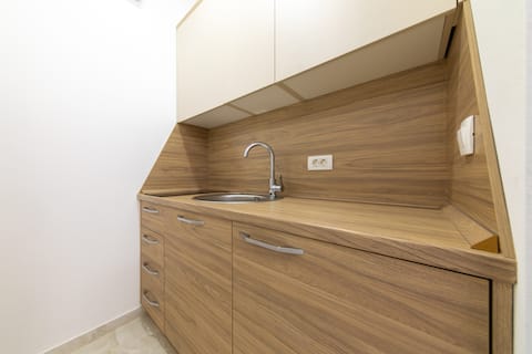 Successful Airbnb property: Unique Studio for 3 in Beach Vicinity w/ Balcony in Pečurice