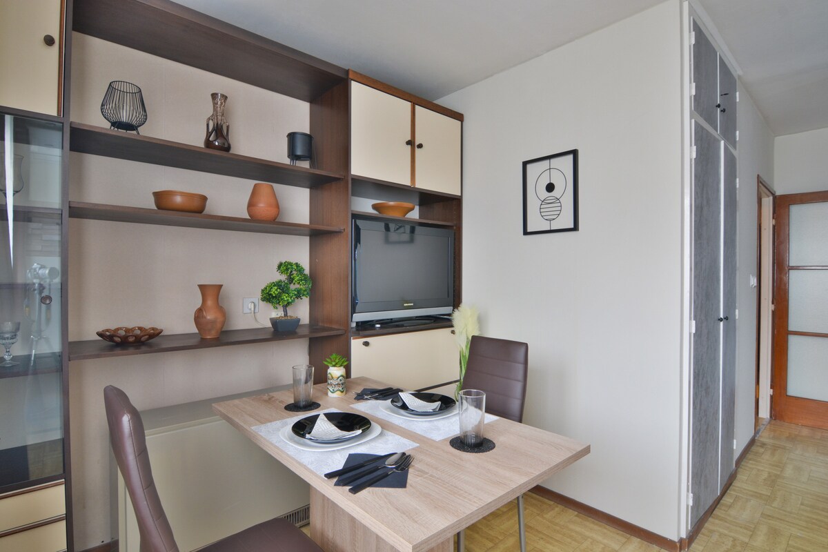 Parkview apartment with balcony
