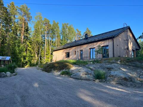 Unique house on the island of Hirvensalo