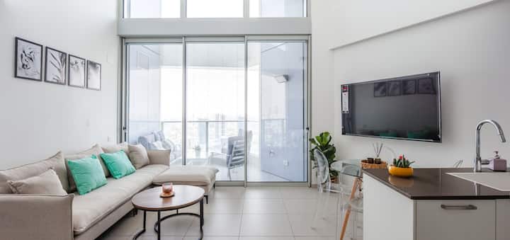 Gindi Duplex- Long Stays With Parking & Mamad - Tel Aviv