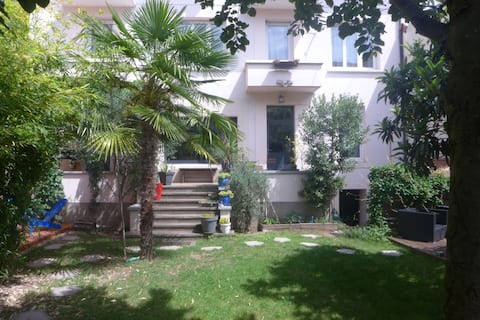 Large charming house in the heart of town.