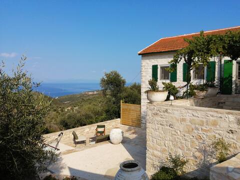 Traditional stone house with unique sea views