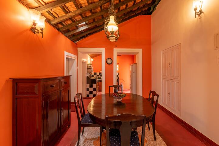 The dining area is designed for comfort and togetherness, offering a cozy space to enjoy meals with family and friends. Whether it's a quick bite or a leisurely dinner, it’s perfect for all occasions.