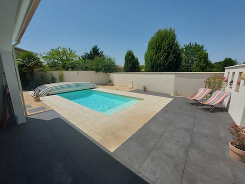 Modern house with swimming pool