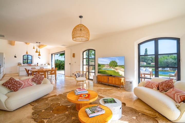 Villa - 5 Chambres - Plage Tahiti/tropezina à Pied - Ramatuelle