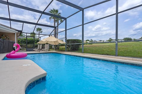 Peaceful 6b3b house w/pool + close to Disney World