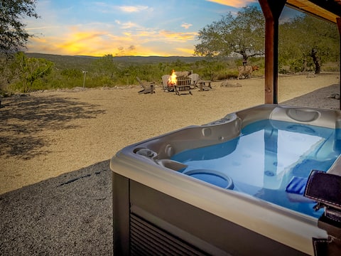 Ranchito | Hilltop Cabin w/ Hot Tub & Scenic Views